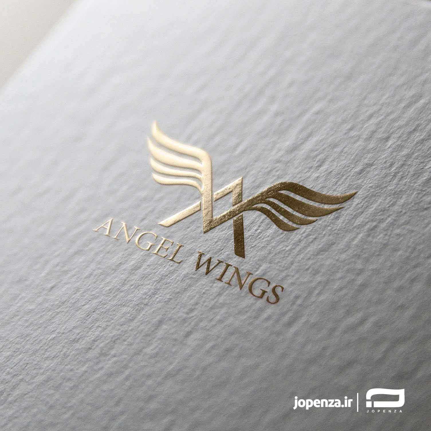طراحی لوگو شرکت angel wings, طراحی لوگو, طراحی لوگو شرکتی